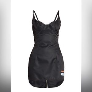 NWT Heron Preston Ex-Ray High-Low Corset Minidress